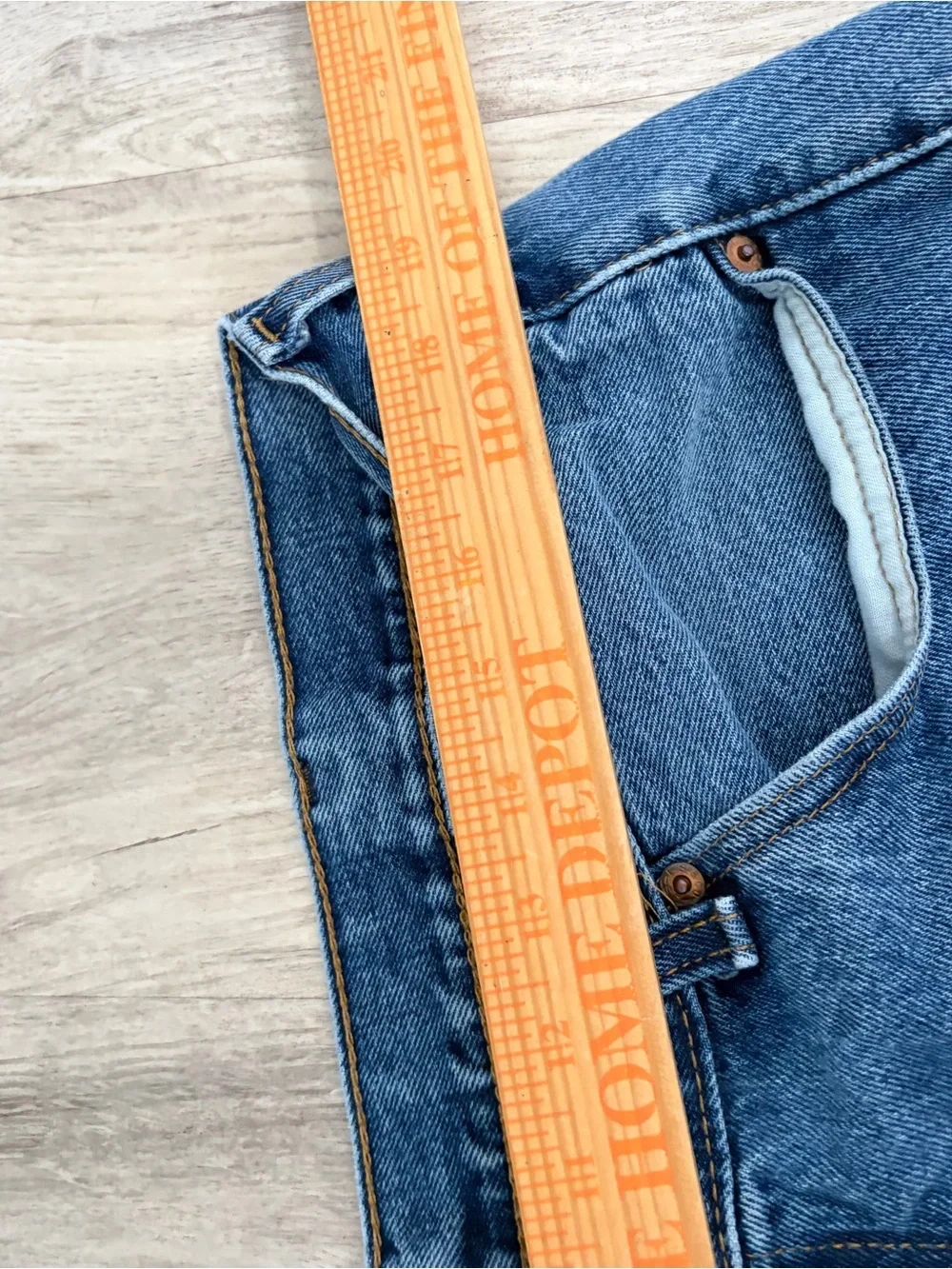 Levi's 505 Jeans Men's 40x34 Straight Leg Blue Denim Regular Cowboy USA
